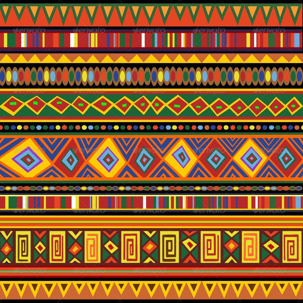 Colorful Tribal Art 7767